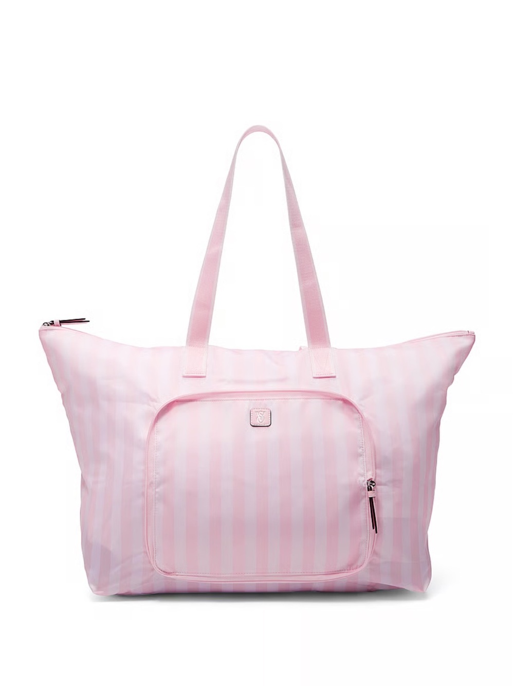 Light Pink Striped Tote Bag - Women